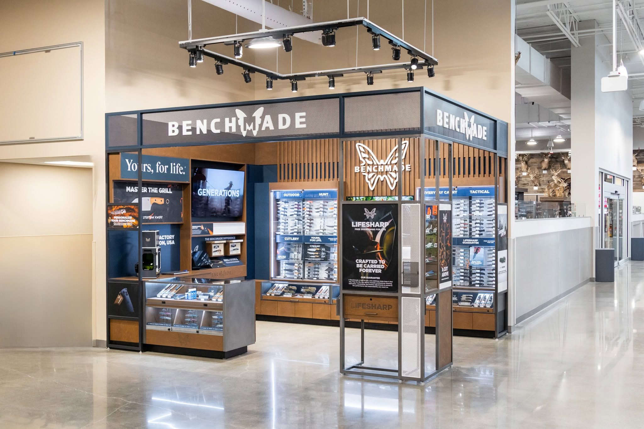 Benchmade's First Shop-in-Shop, Designed and Built for Scheels