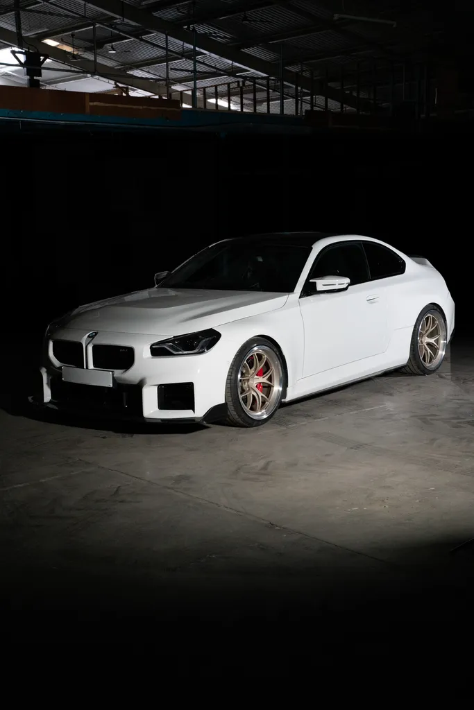 Car running 2Forge alloy wheels