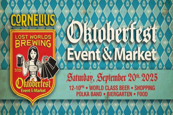 Lost Worlds Brewing Oktoberfest scene in Cornelius NC