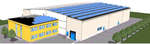Neubau CFK Produktionshalle mit Bürotrakt - Hofheim-Wallau