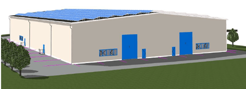 Neubau CFK Produktionshalle mit Bürotrakt - Hofheim-Wallau