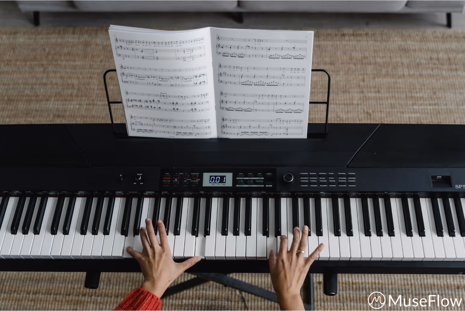 Traditional sight reading book for sight reading exercises and music education.