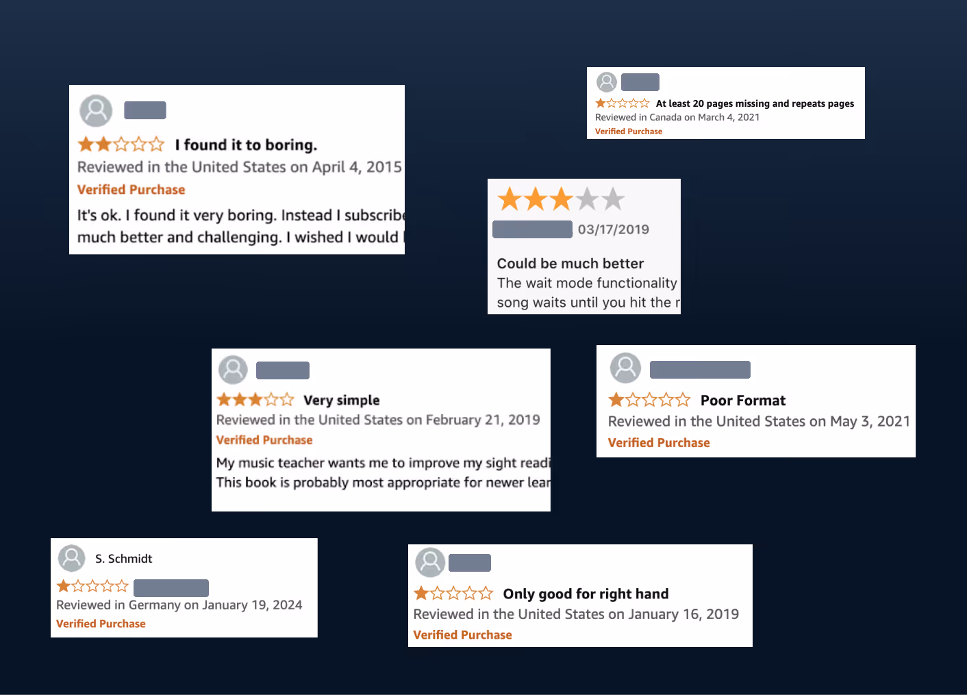 See below for some of the bad reviews other sight-reading products have got and see how MuseFlow is superior.