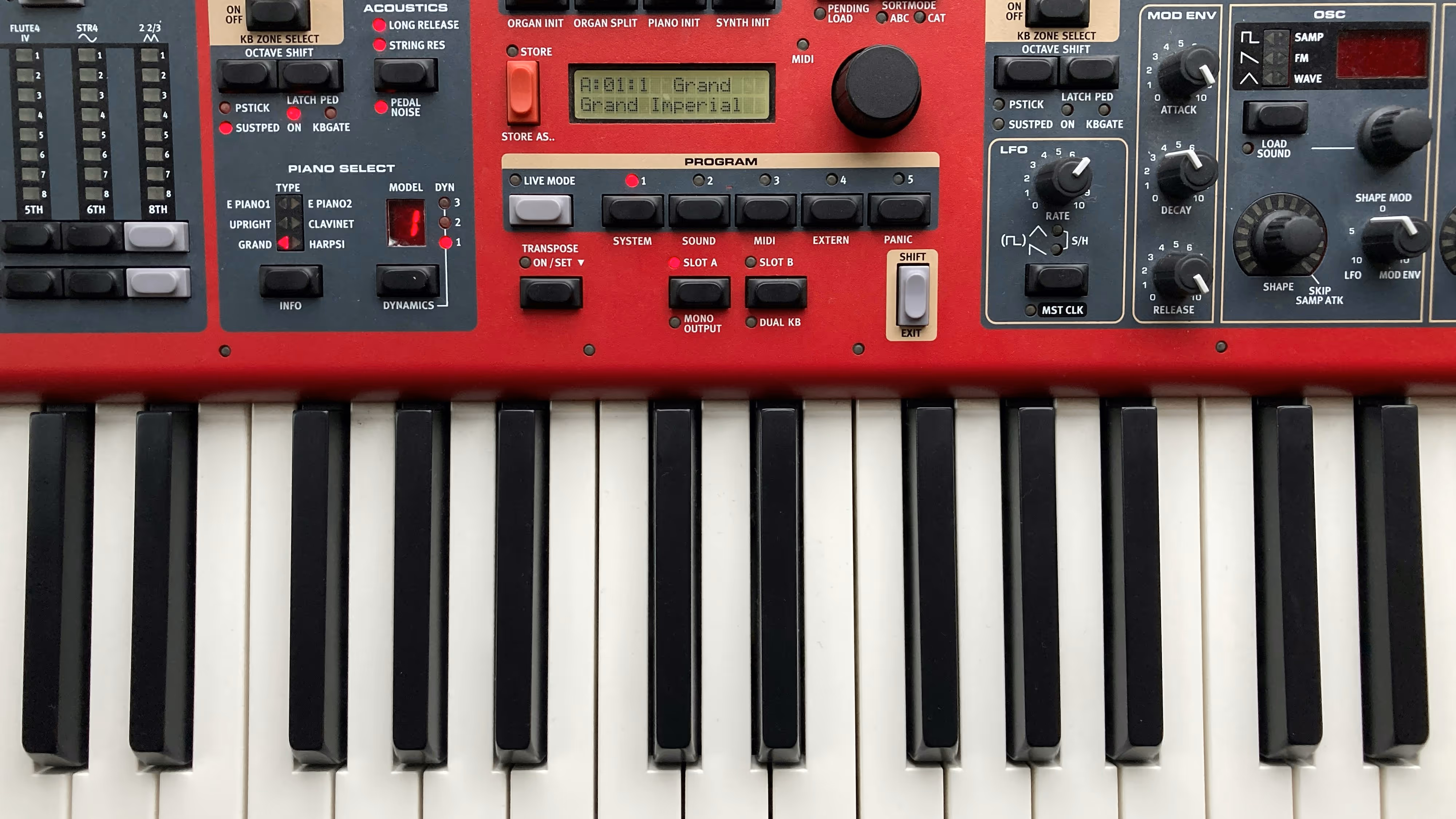 A complex keyboard which shows you why it's important to learn before you buy.