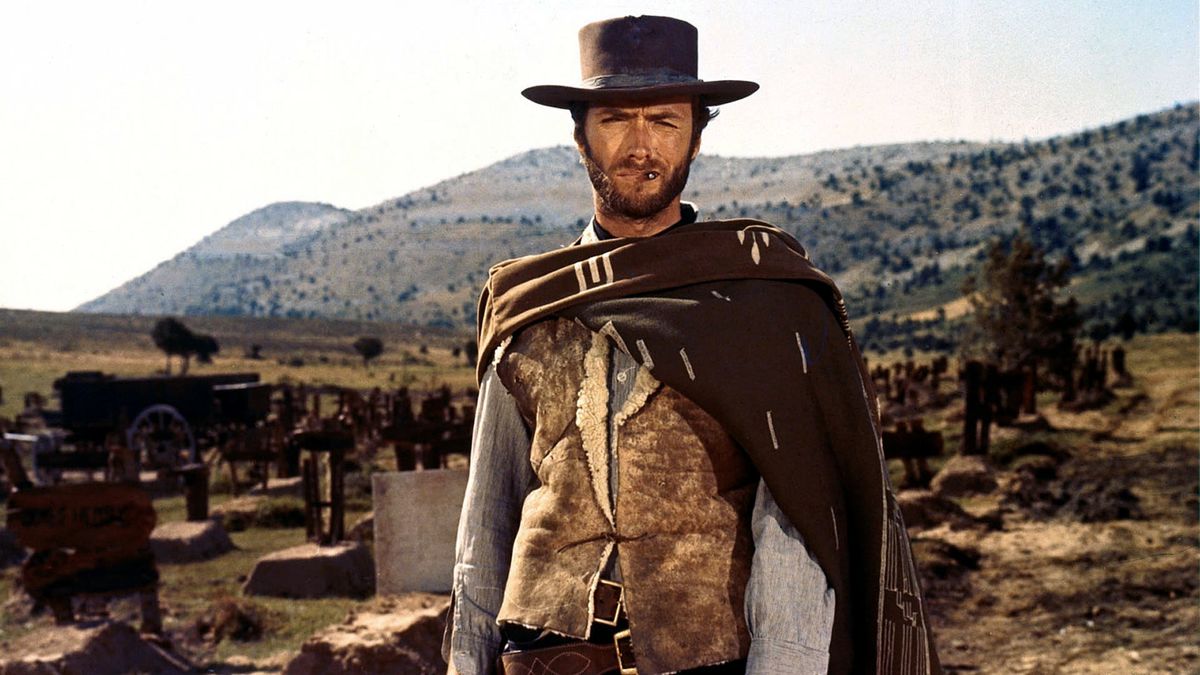 Star, Clint Eastwood, smoking and looking out over the horizon.