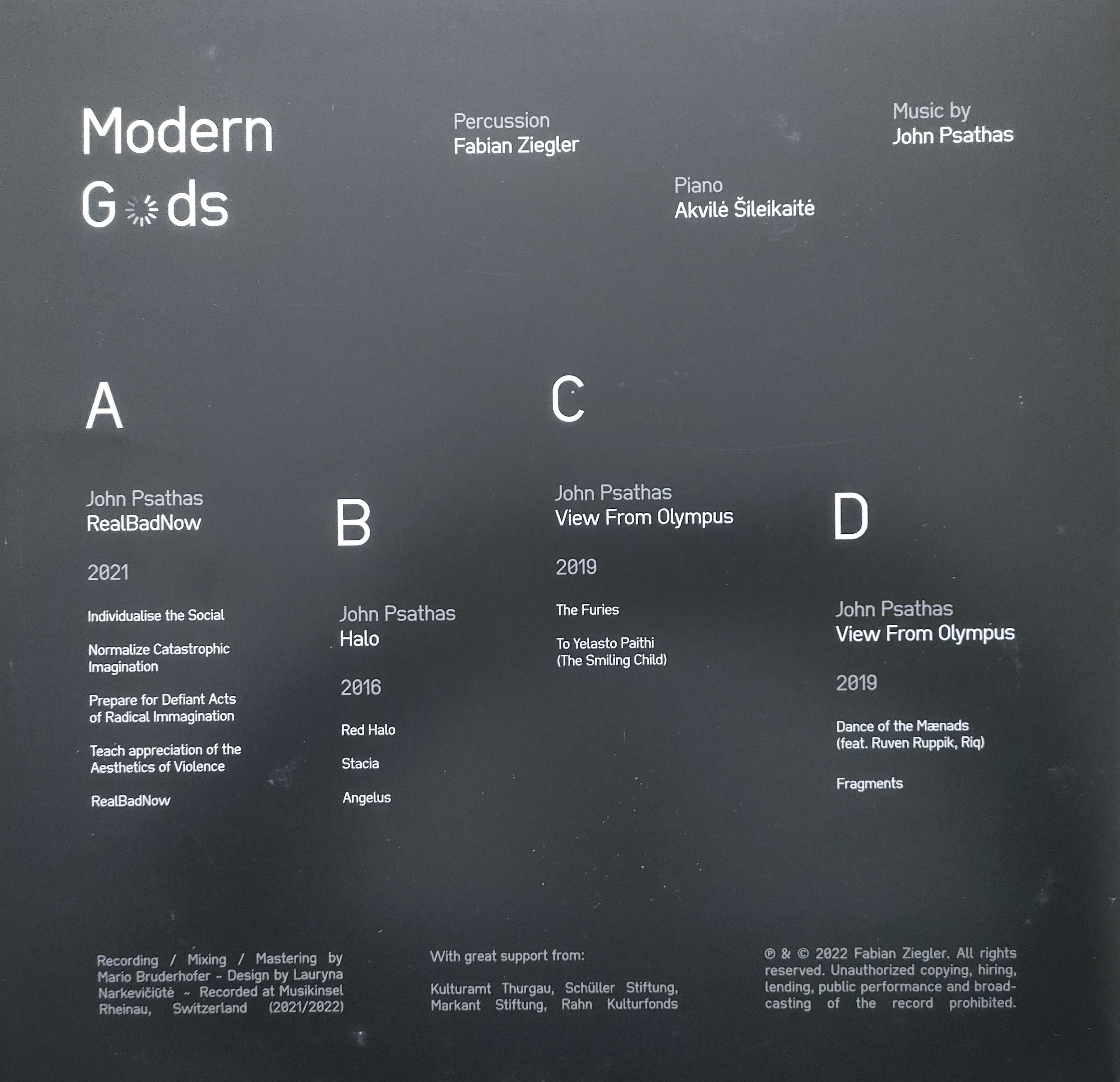 Modern Gods (vinyl) by John Psathas, image 1 of 9