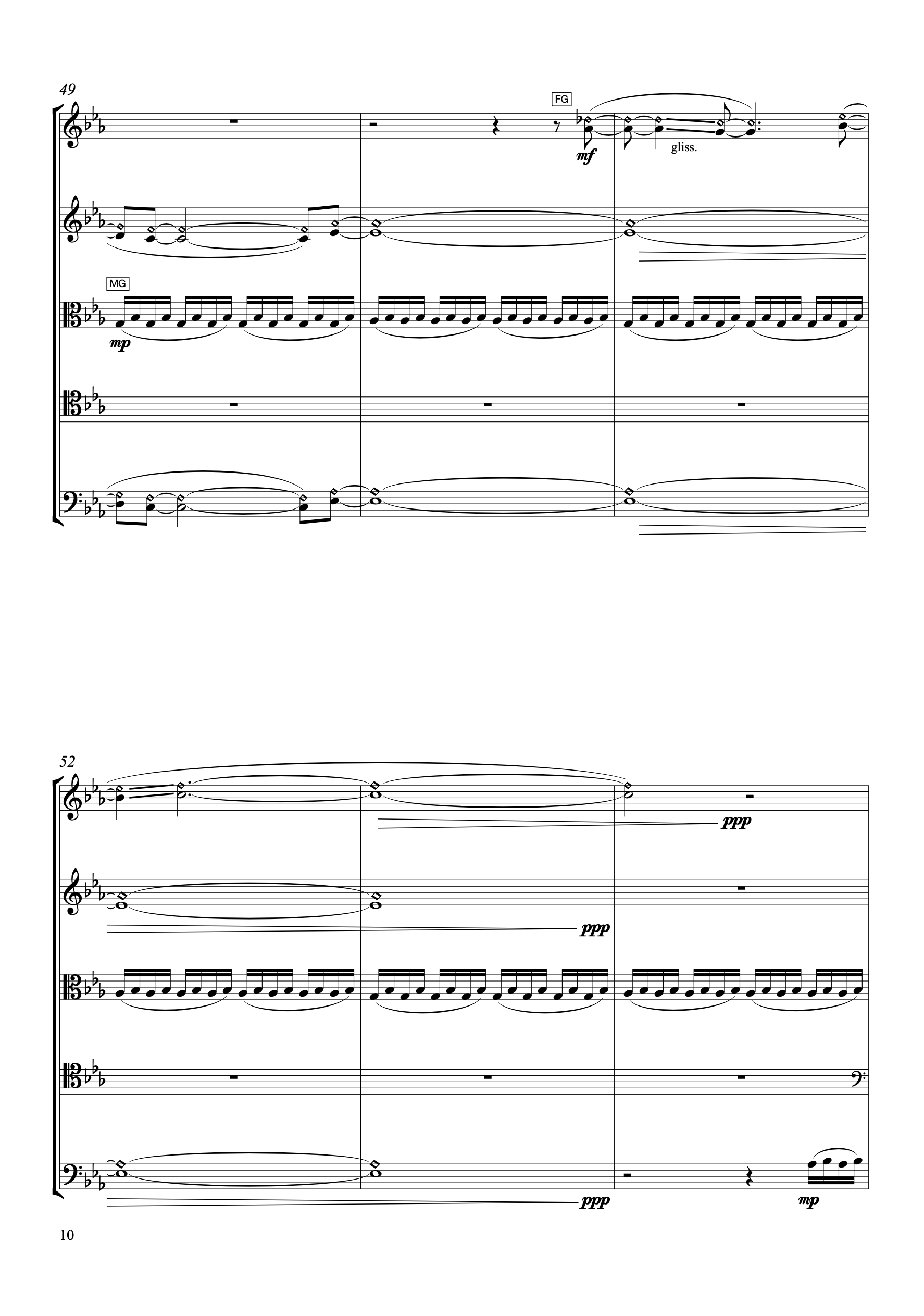 The Jagged Stone (string quintet for two violins, viola, two cellos) by John Psathas, image 2 of 7