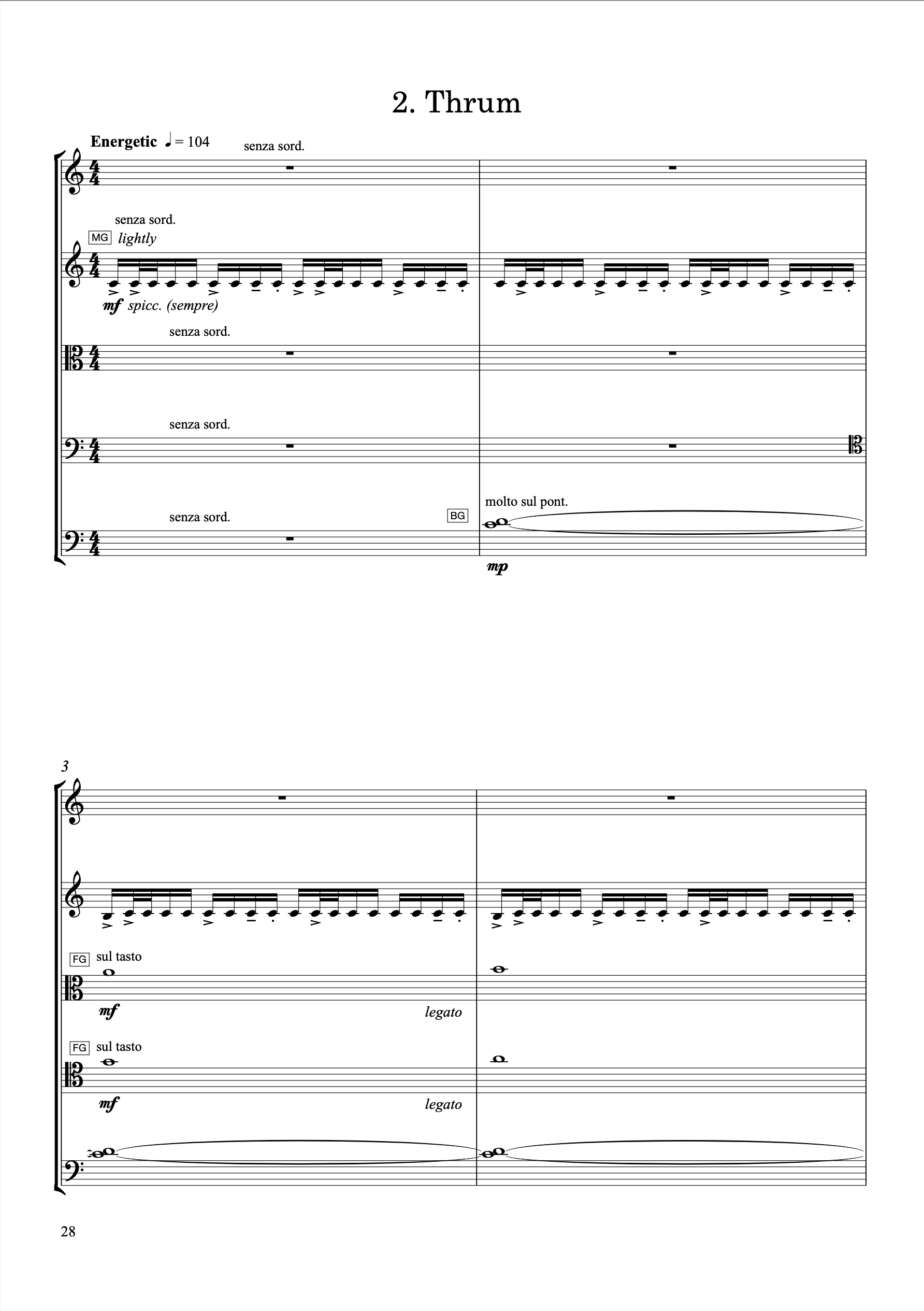 The Jagged Stone (string quintet for two violins, viola, two cellos) by John Psathas, image 3 of 7