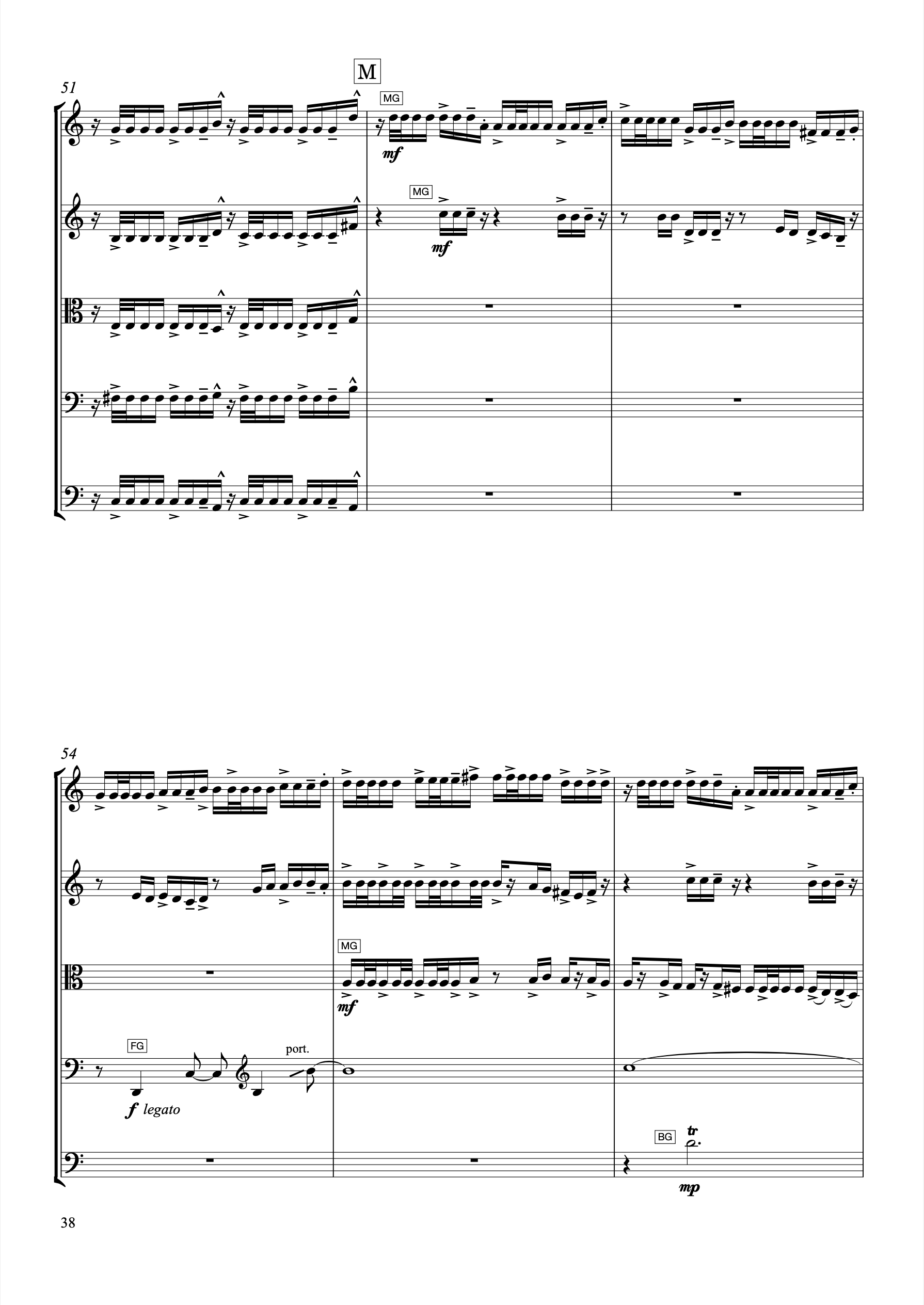 The Jagged Stone (string quintet for two violins, viola, two cellos) by John Psathas, image 4 of 7