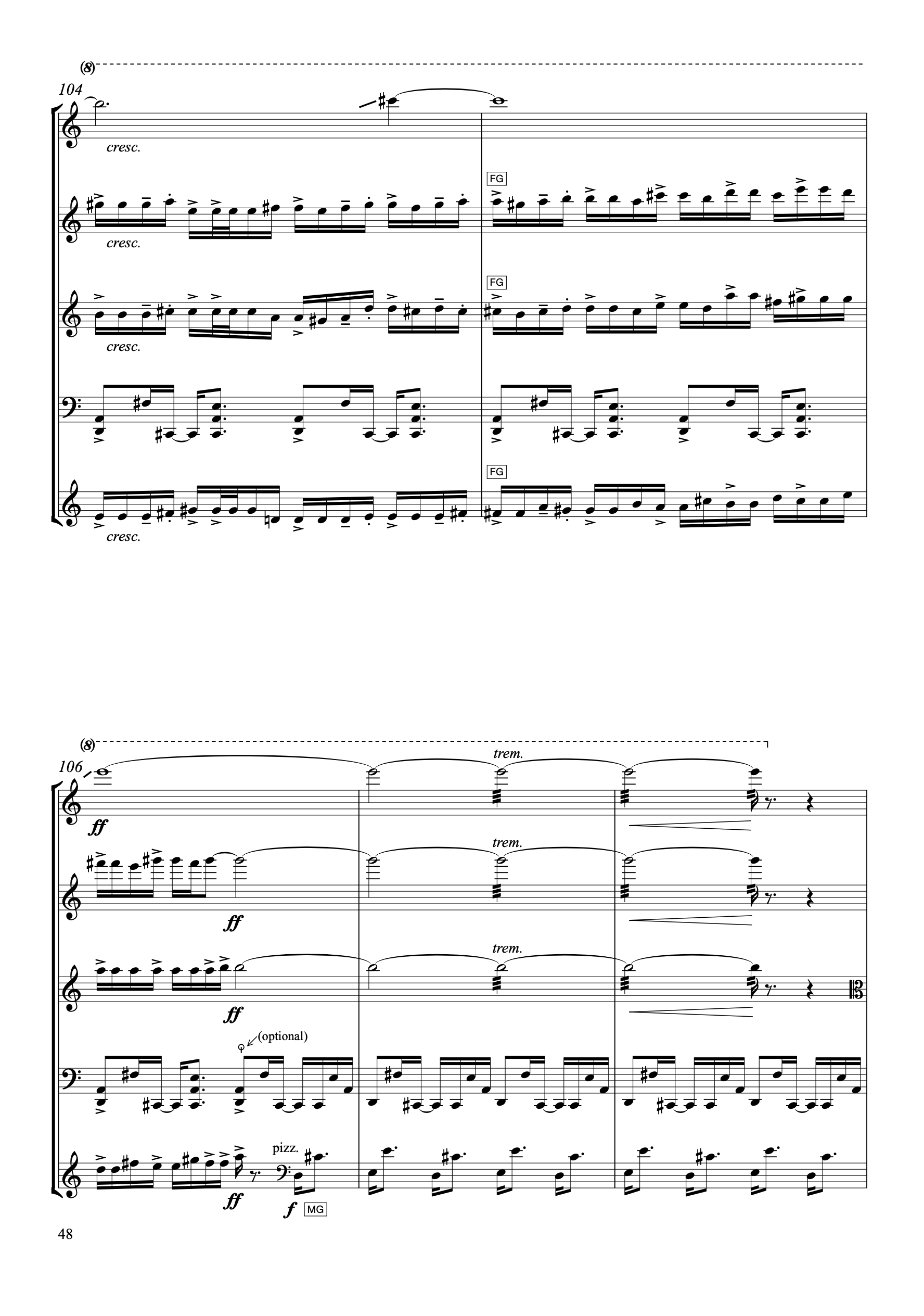 The Jagged Stone (string quintet for two violins, viola, two cellos) by John Psathas, image 5 of 7