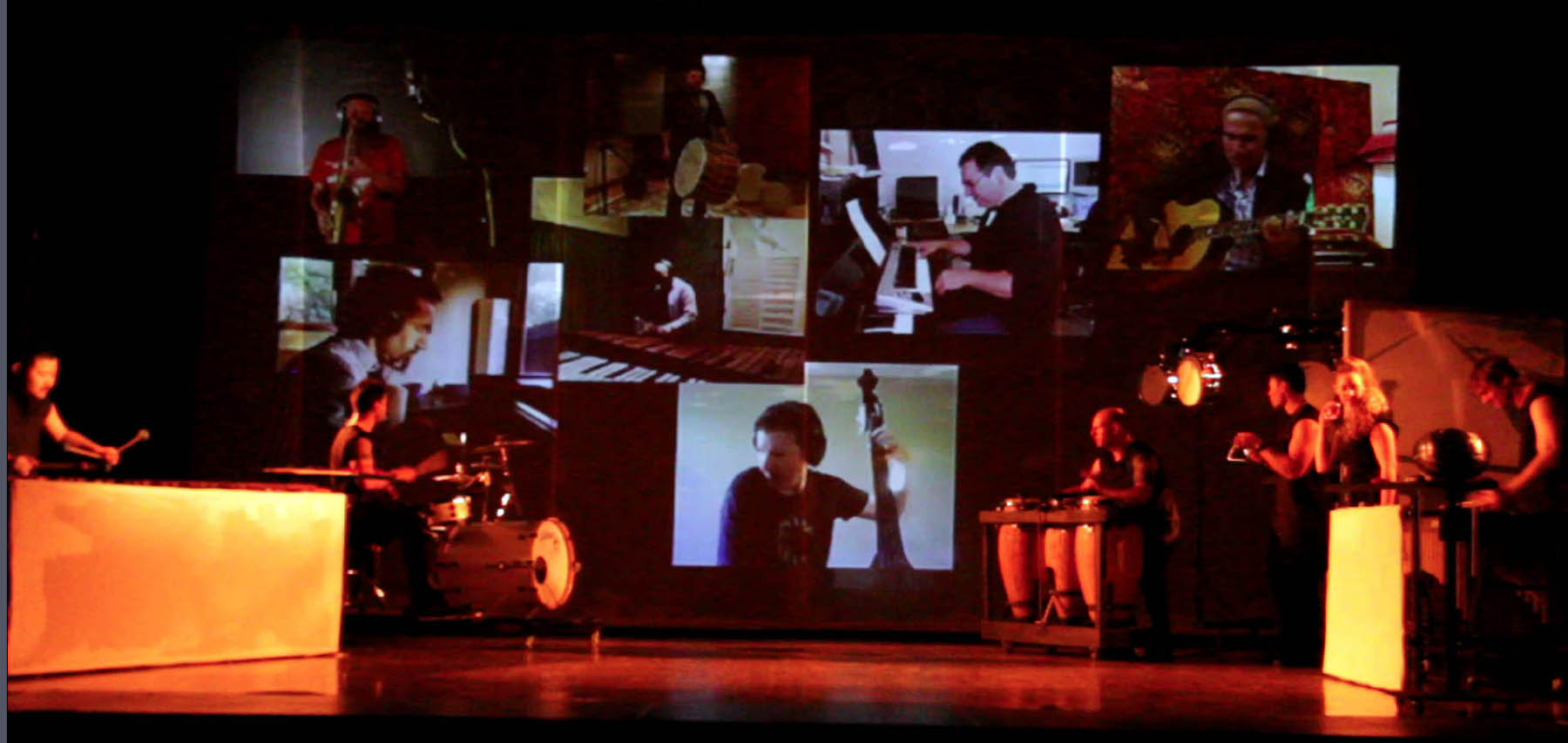 Between Zero and One (live show, percussion sextet, audio track, video) with Jack Hooker by John Psathas, image 5 of 23