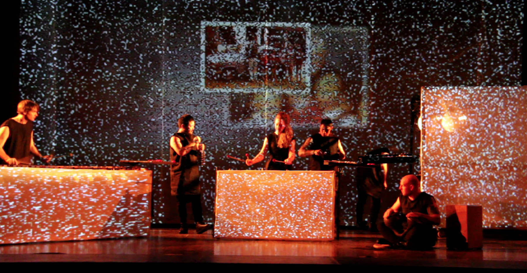 Between Zero and One (live show, percussion sextet, audio track, video) with Jack Hooker by John Psathas, image 8 of 23