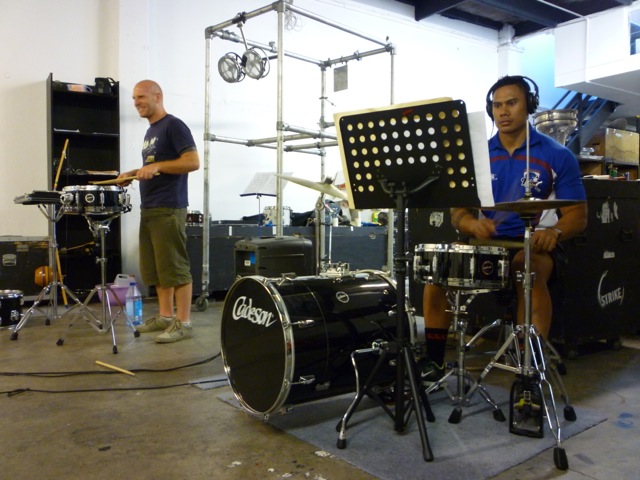 Between Zero and One (live show, percussion sextet, audio track, video) with Jack Hooker by John Psathas, image 18 of 23