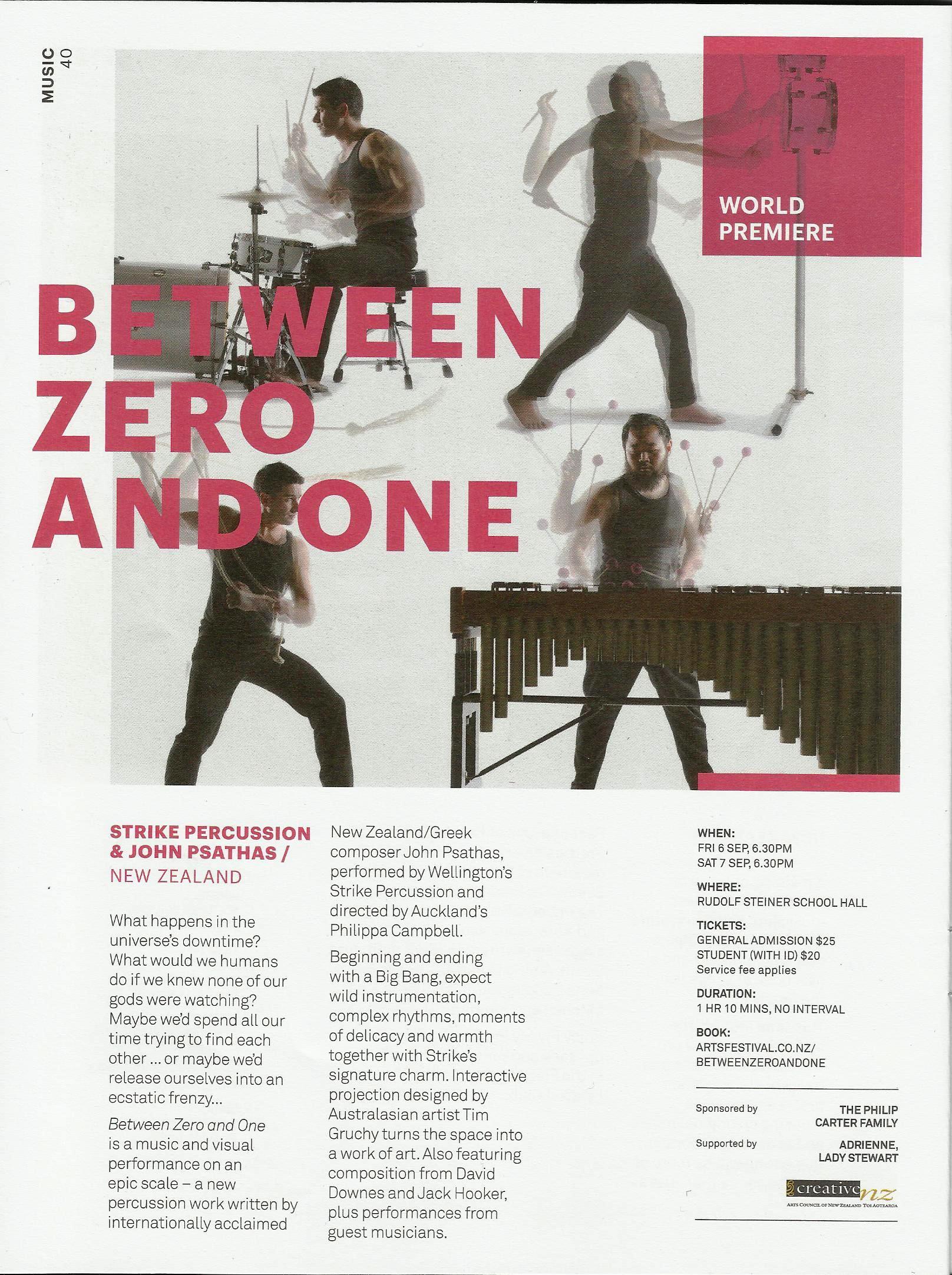 Between Zero and One (live show, percussion sextet, audio track, video) with Jack Hooker by John Psathas, image 22 of 23
