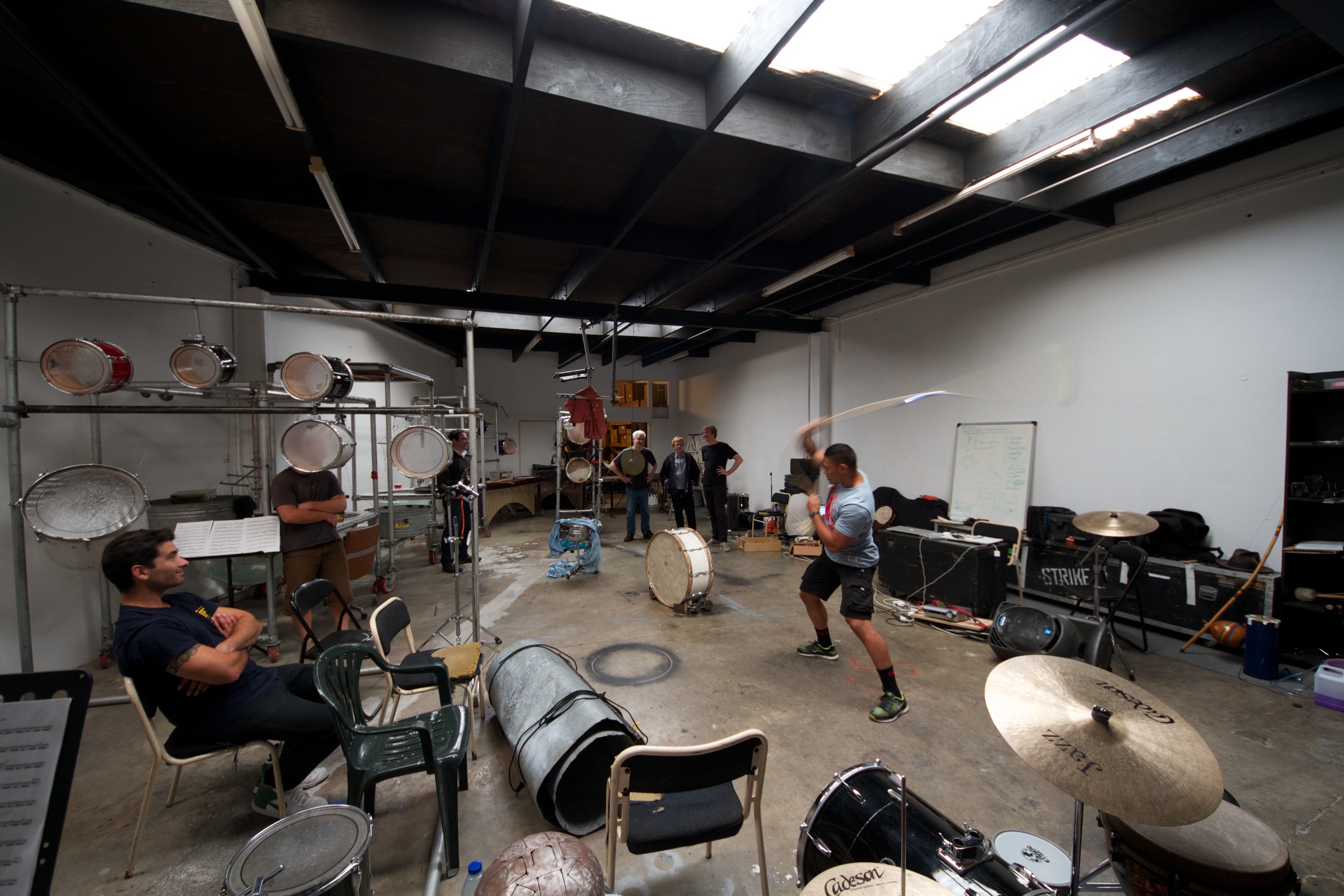 Between Zero and One (live show, percussion sextet, audio track, video) with Jack Hooker by John Psathas, image 20 of 23