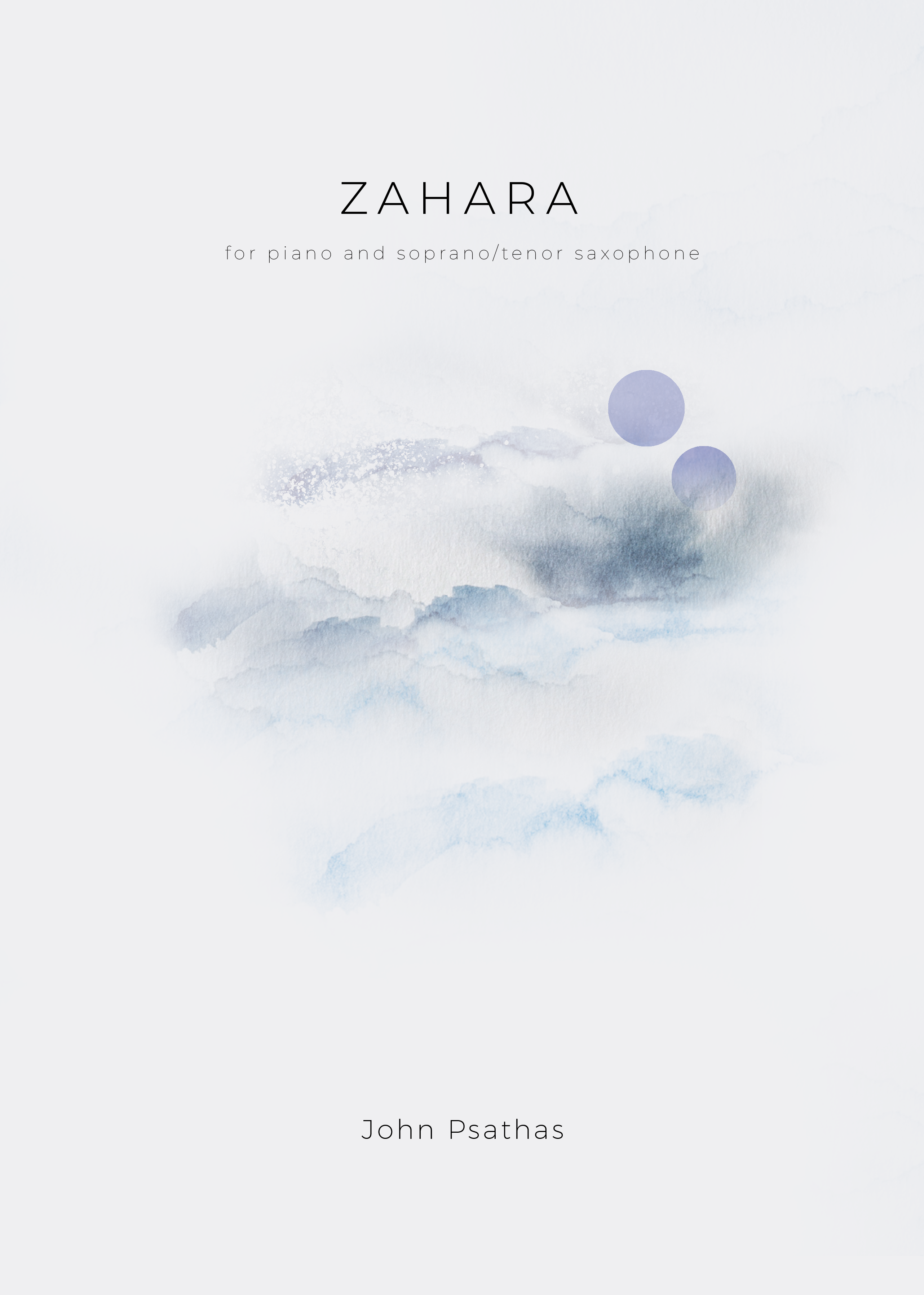 Album cover artwork for Zahara Duo by John Psathas