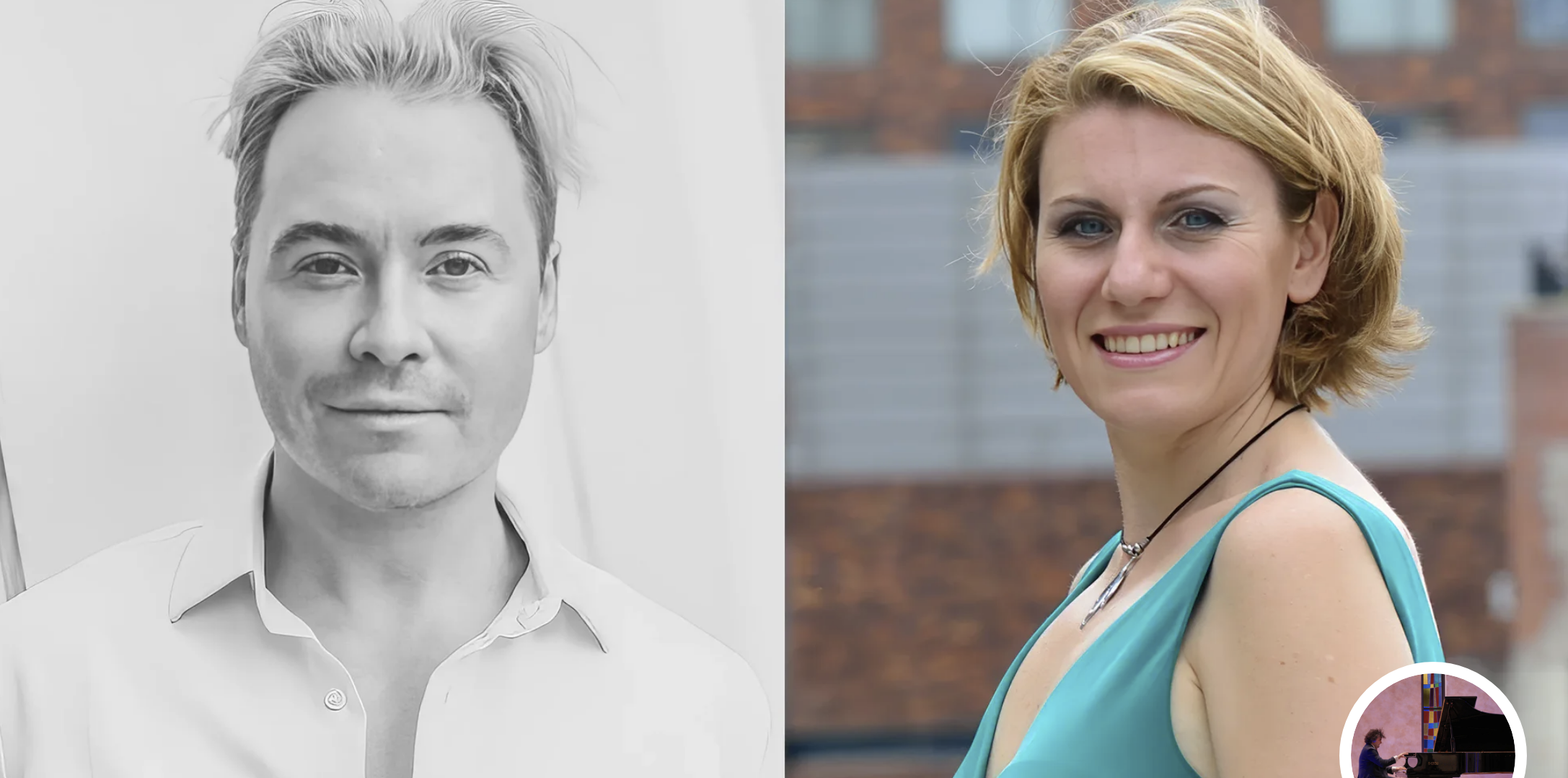 Konstantin Soukhovetski & Milana Strezeva perform Fragment in Naples, Florida at Quidley & Company Fine Art Gallery