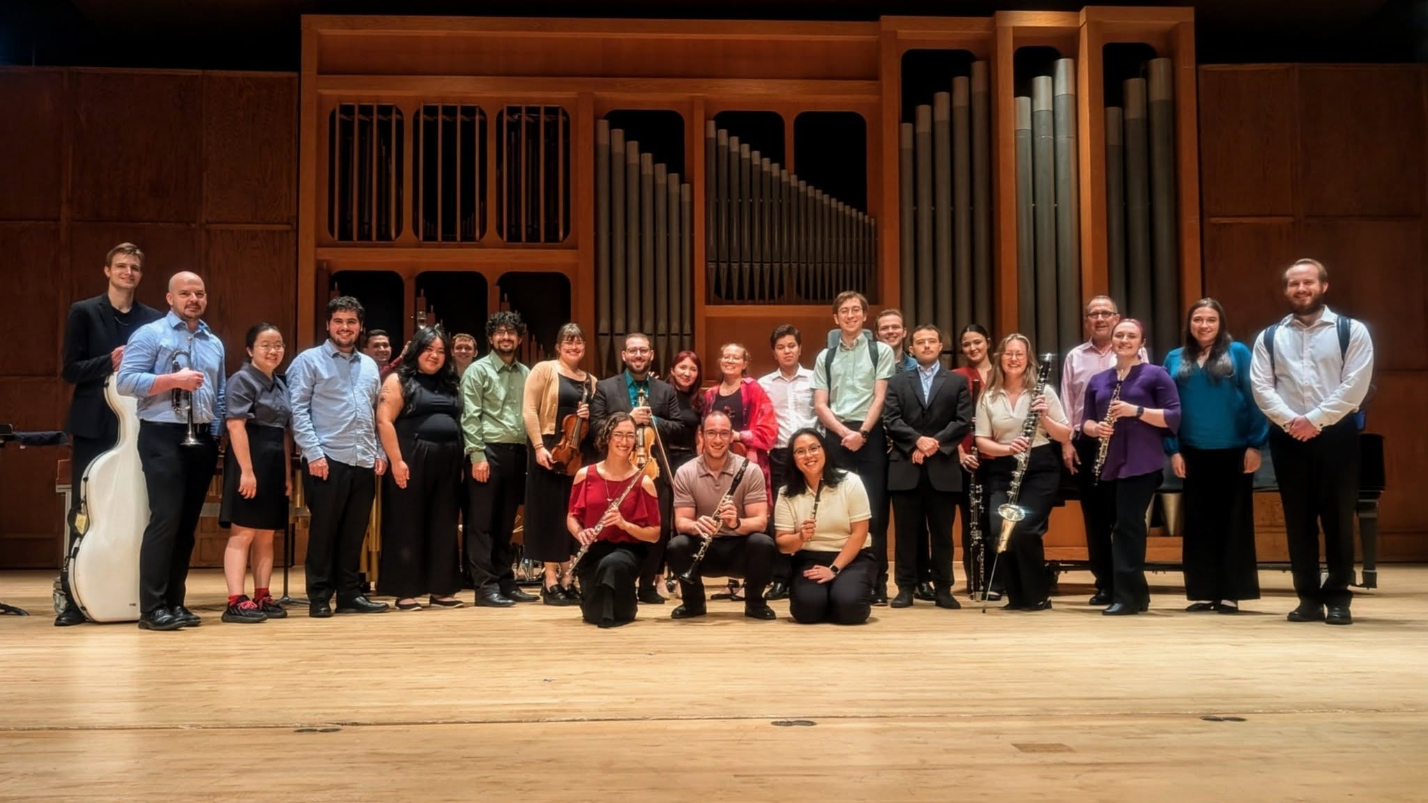 Maya Johnson, Param Mehta, Daniel Farrias perform Corybas in Tallahassee, Florida at Opperman Music Hall