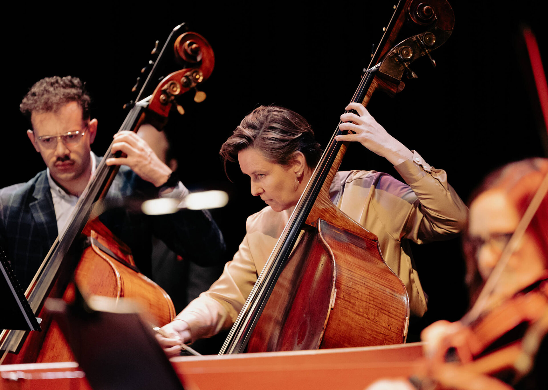 Orchestra Victoria and Mathew Levy perform Djinn in North Melbourne at Blackwood Box Meat Market, Australia