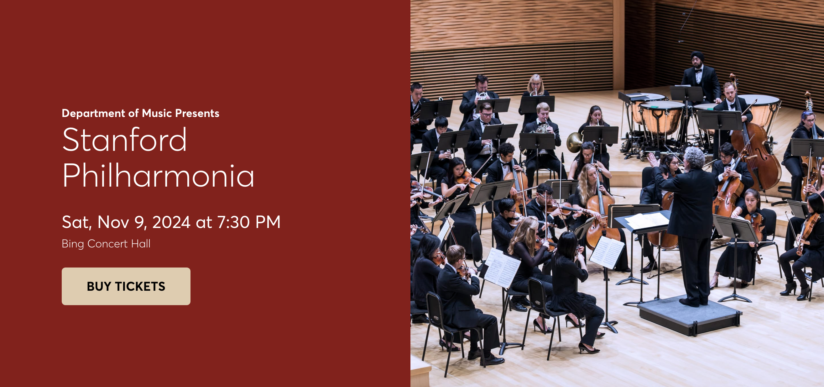 Stanford Philharmonia perform the All-Seeing Sky at Bing Concert Hall, Stanford, CA 94305, United States