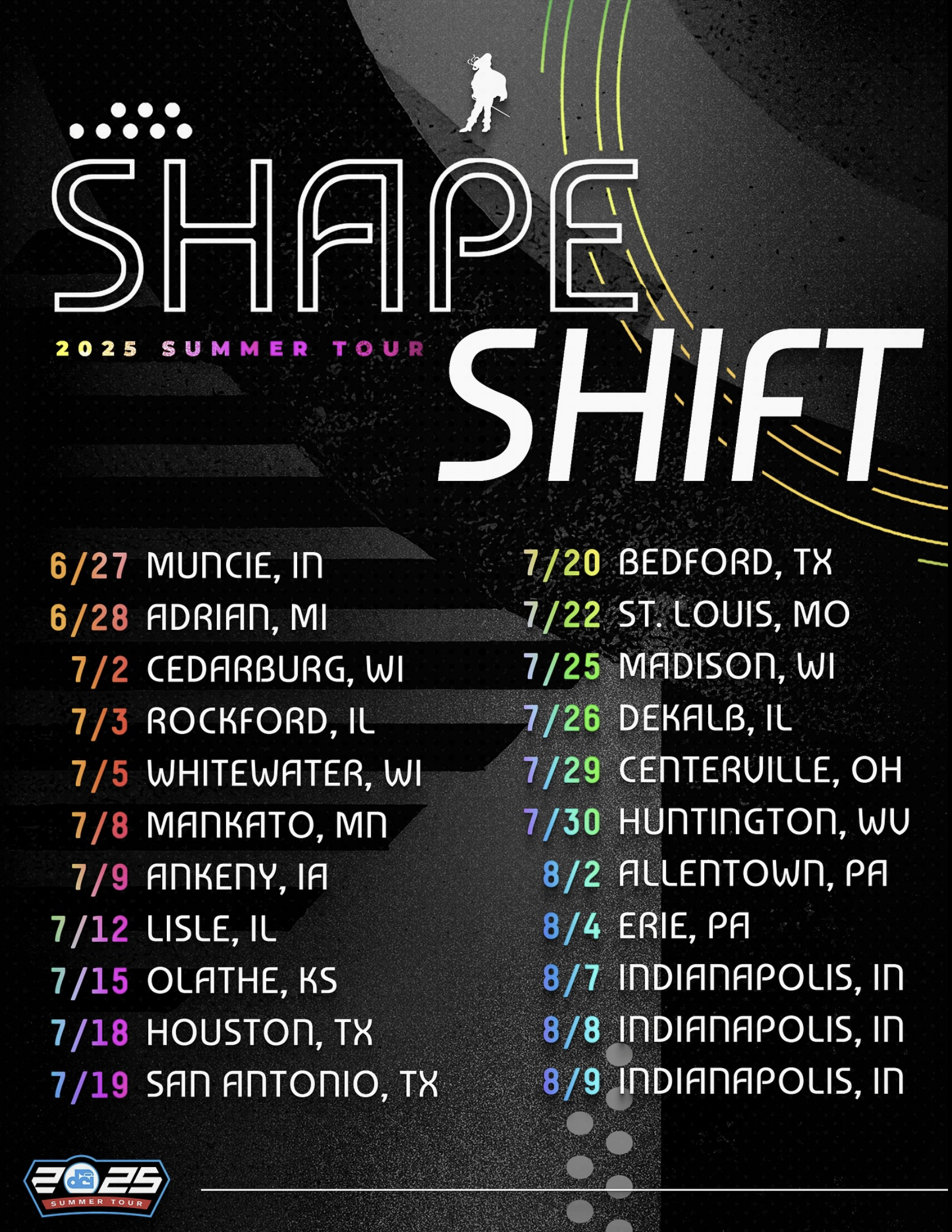 The Cavaliers Drum and Bugle Corps perform Leviathan as part of "Shape | Shift" Summer Tour in Muncie, Indiana