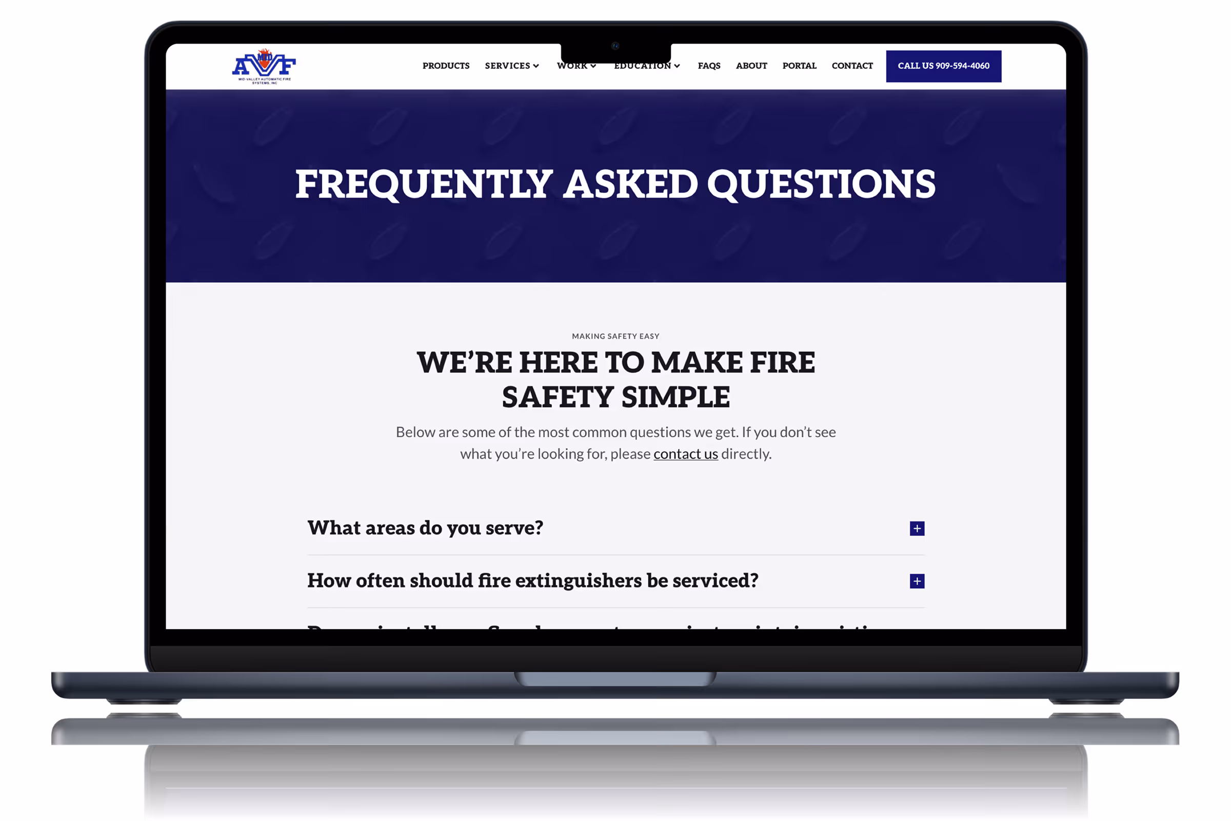 Frequently asked questions page.