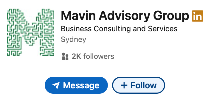 Mavin Advisory Group on LinkedIn Image