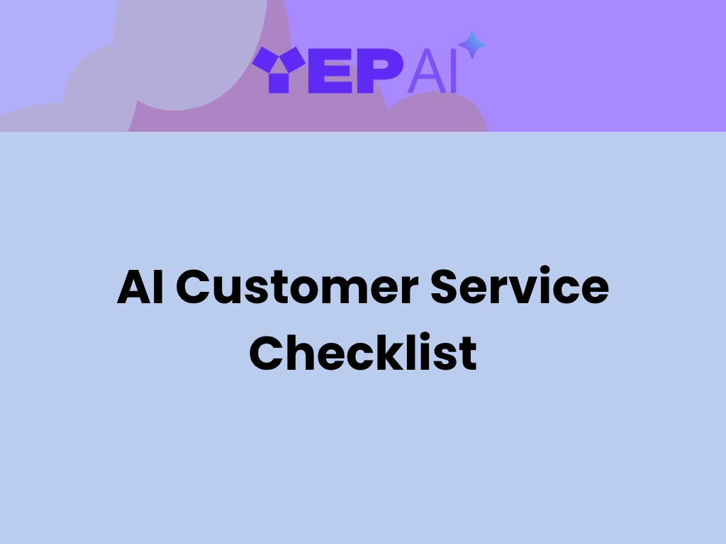 AI Customer Service Readiness Checklist for E-Commerce in 2025