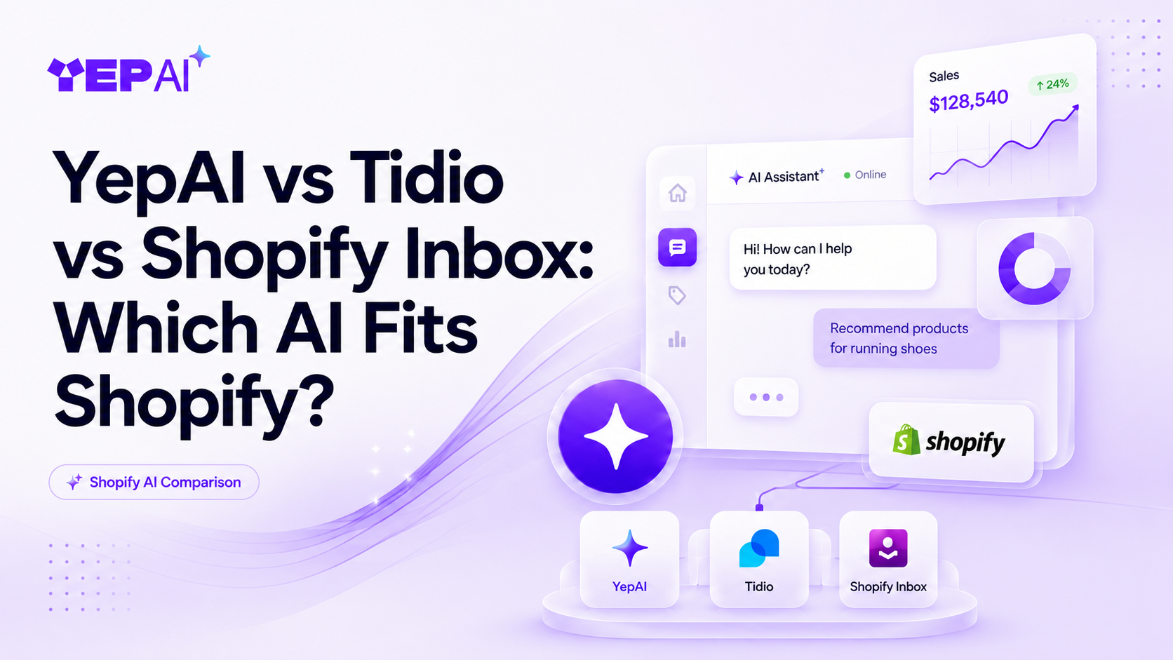 YepAI vs Tidio vs Shopify Inbox: Which AI Fits Shopify?