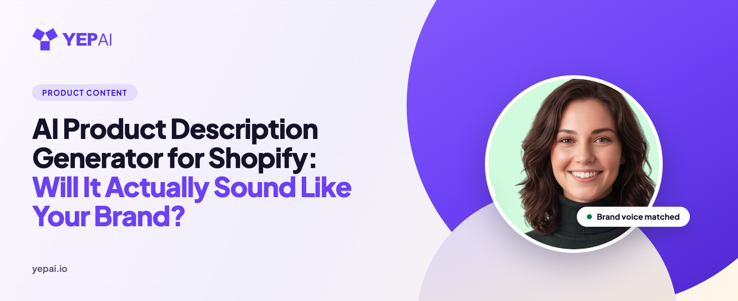 AI Product Description Generator for Shopify: Real or Generic?