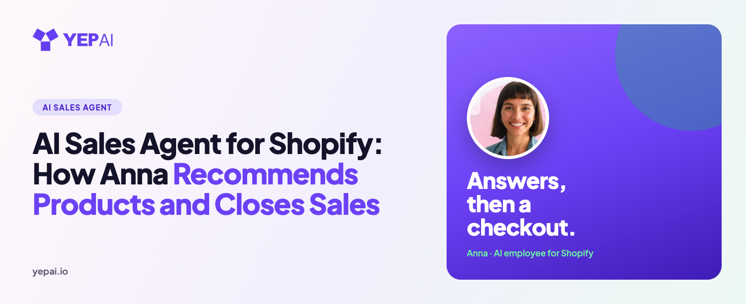 AI Sales Agent for Shopify: How Anna Sells for You