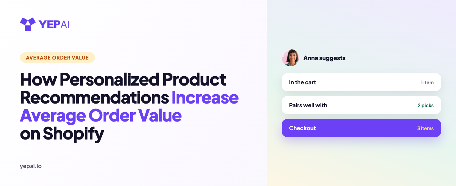 Personalized Recommendations: Increasing Shopify AOV