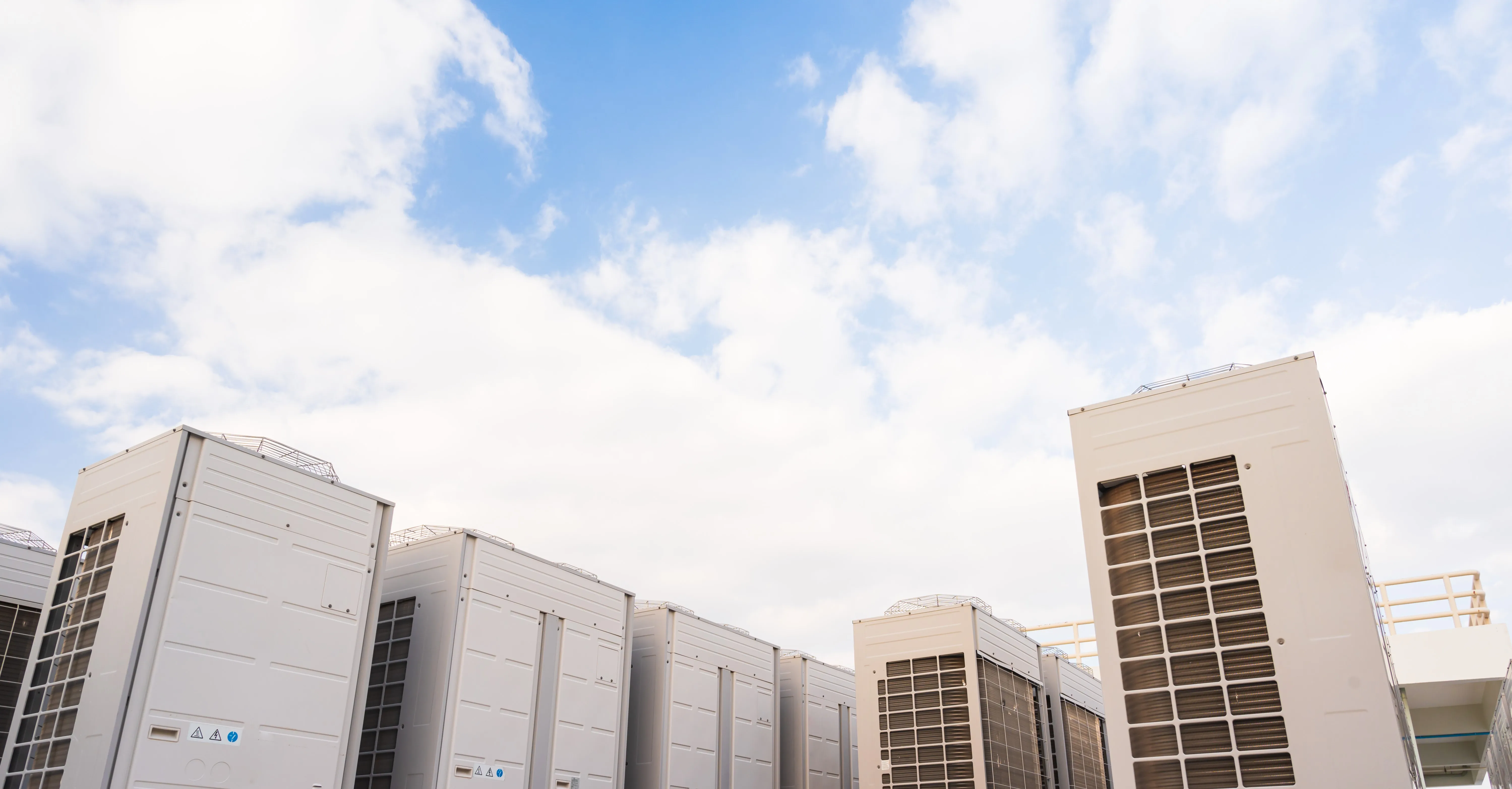 HVAC units on a rooftop