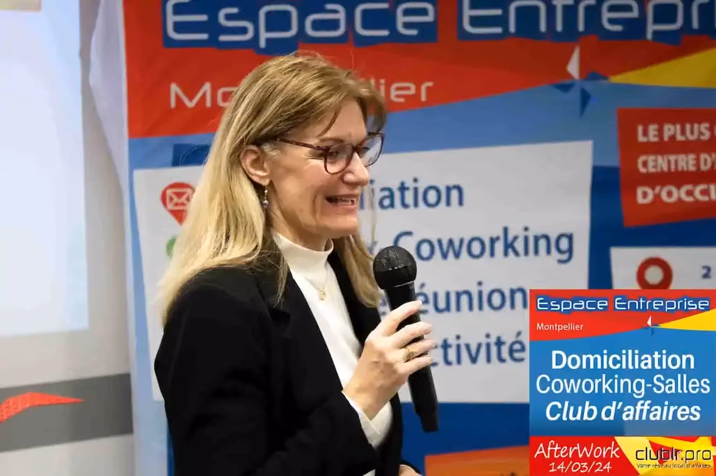 Pitch Elevator lors d'un afterwork du Club LR, Espace Entreprise Montpellier