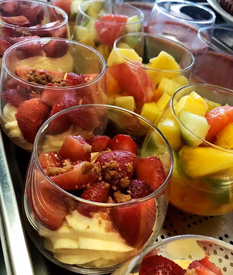 Dessert du jour au restaurant Ô Resto, Espace Entreprise Garosud Montpellier