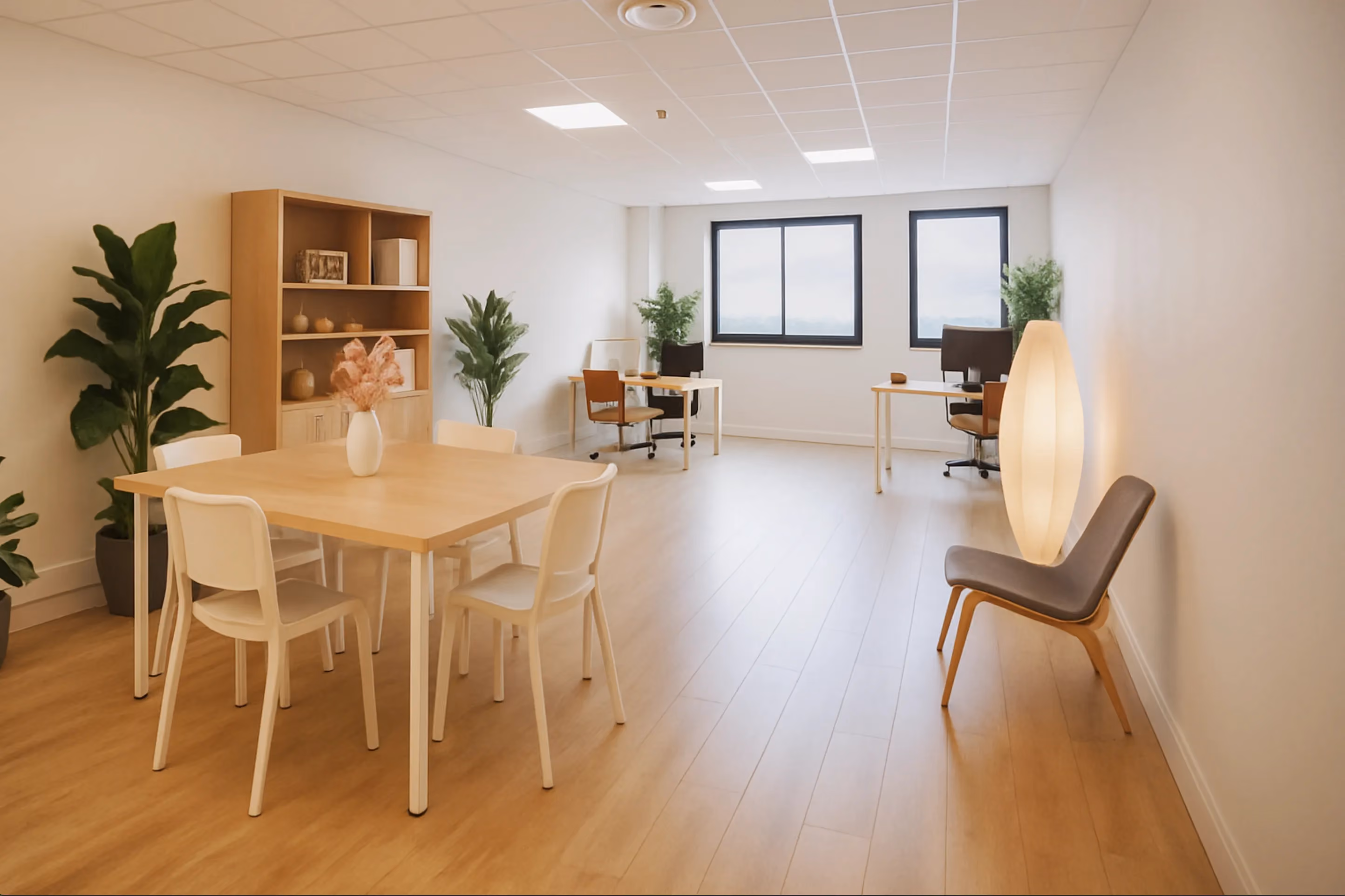 Bureau privatif avec espace de travail à deux postes, Espace Entreprise Montpellier