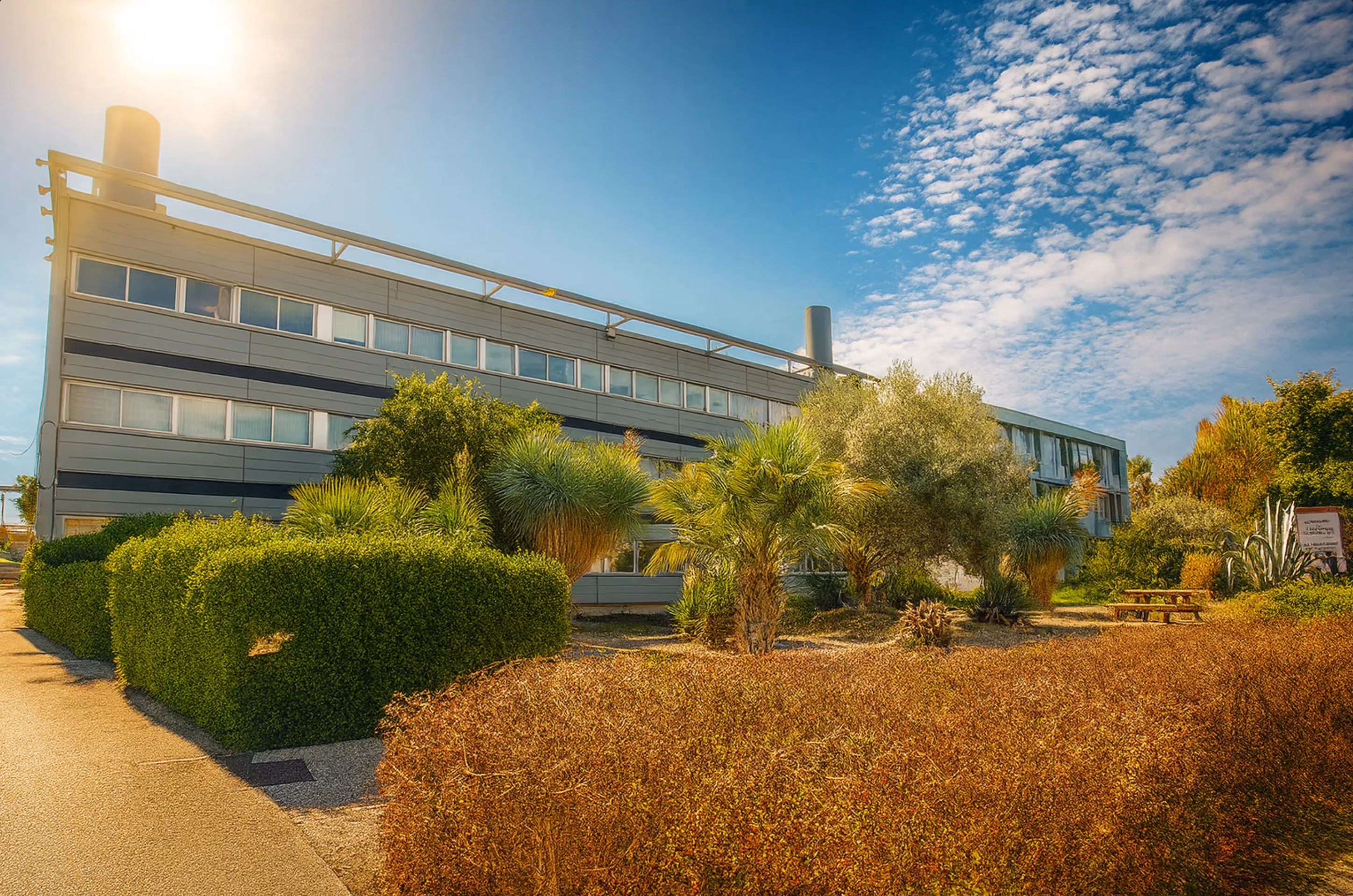 Vue extérieure de l'Espace Entreprise du Millénaire, Montpellier