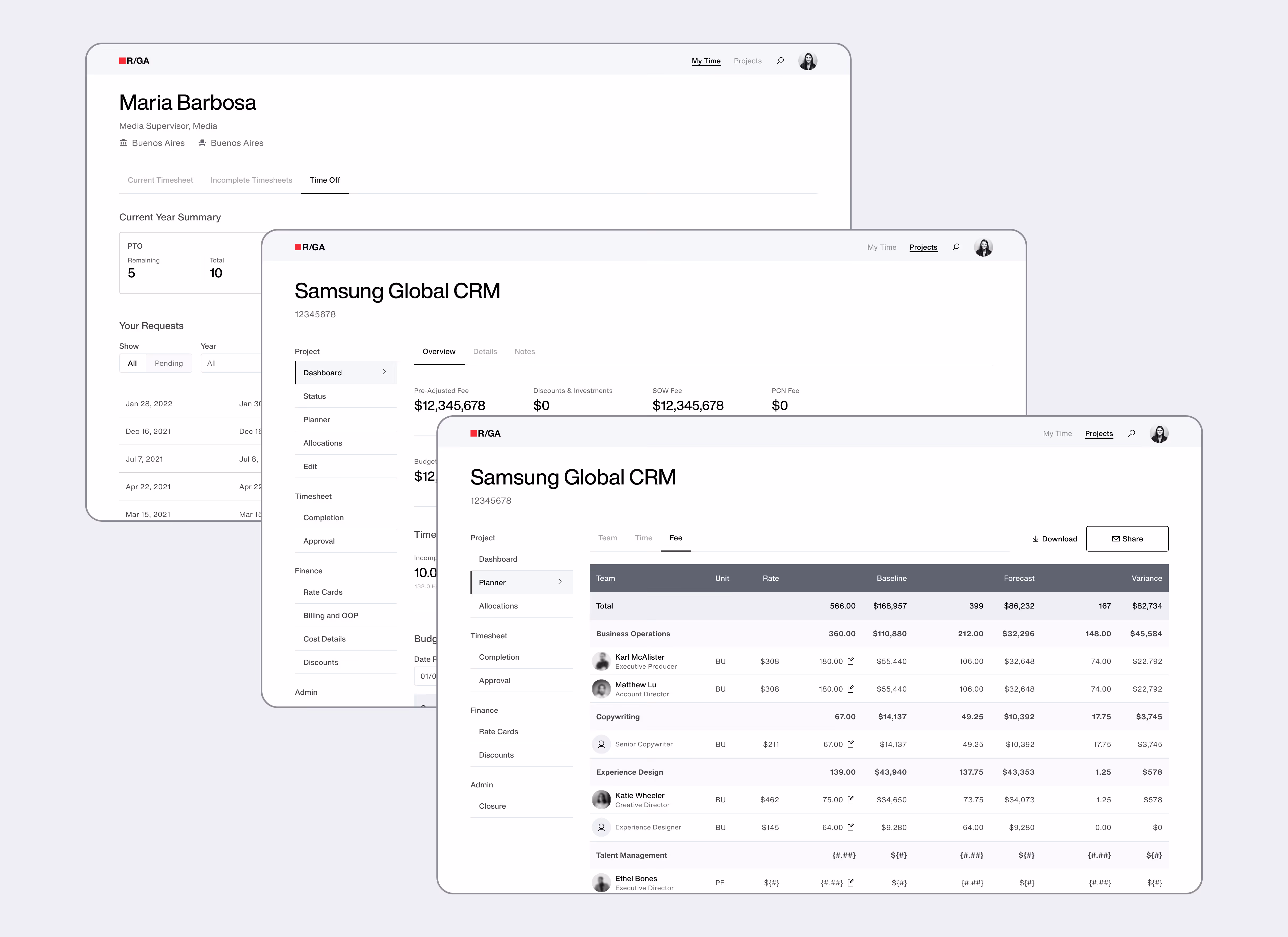 New modern intarface