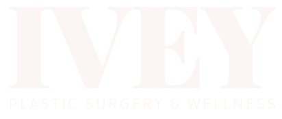 IVEY Plastic Surgery & Wellness logo in white text on a black background.