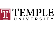 White letter T on dark red square background.