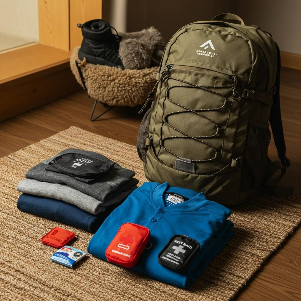 Essential travel gear for unscripted adventures, highlighting preparation for spontaneous travel experiences