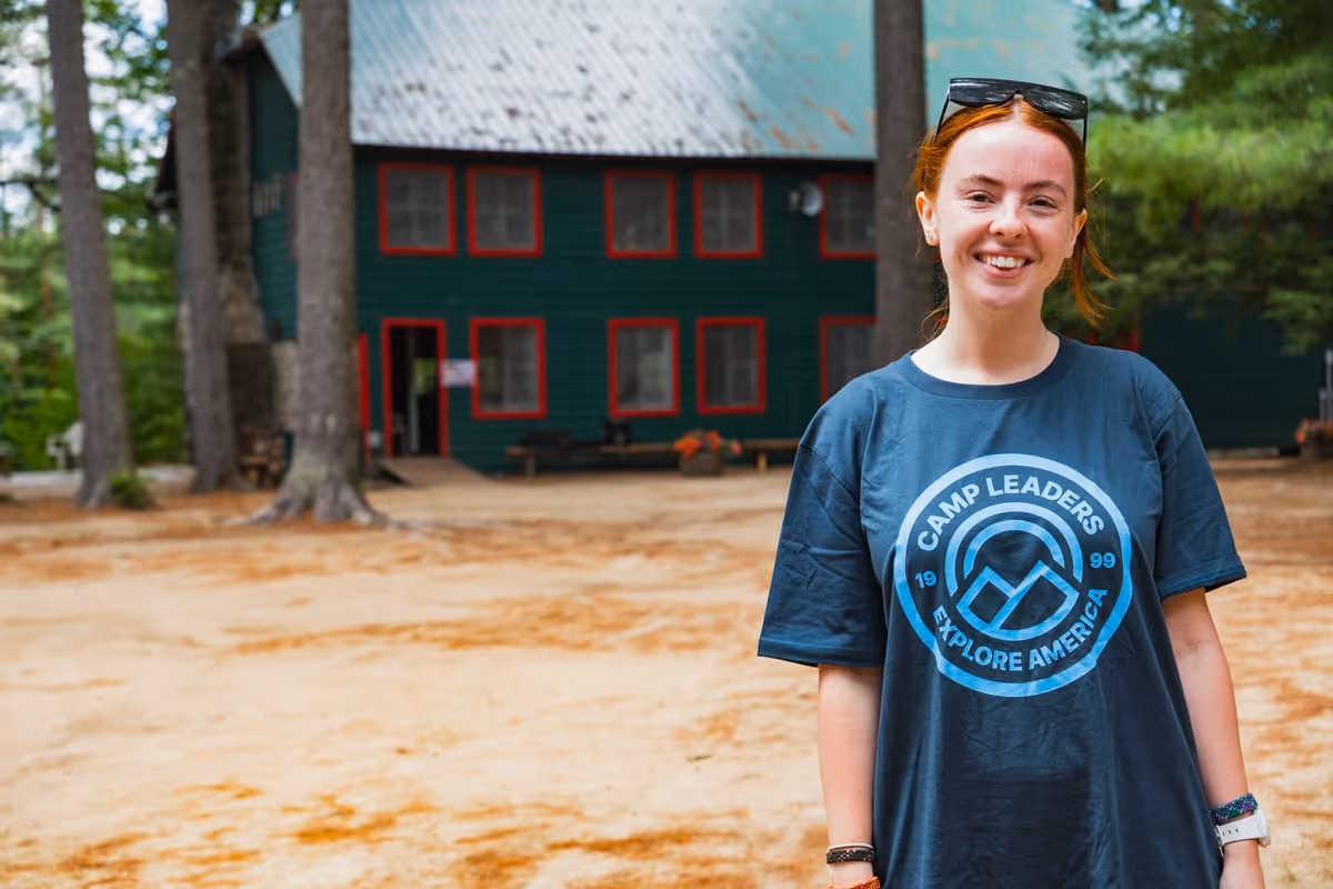 Camp counselor exploring new horizons