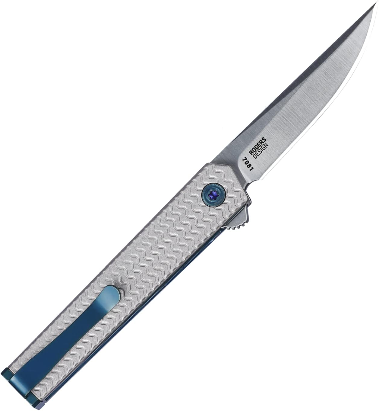 CRKT CEO Microflipper EDC Folding Pocket Knife: Gentleman's Knife, Everyday Carry, Liner Lock, Aluminum Handle with Deep Carry Pocket Clip 7081