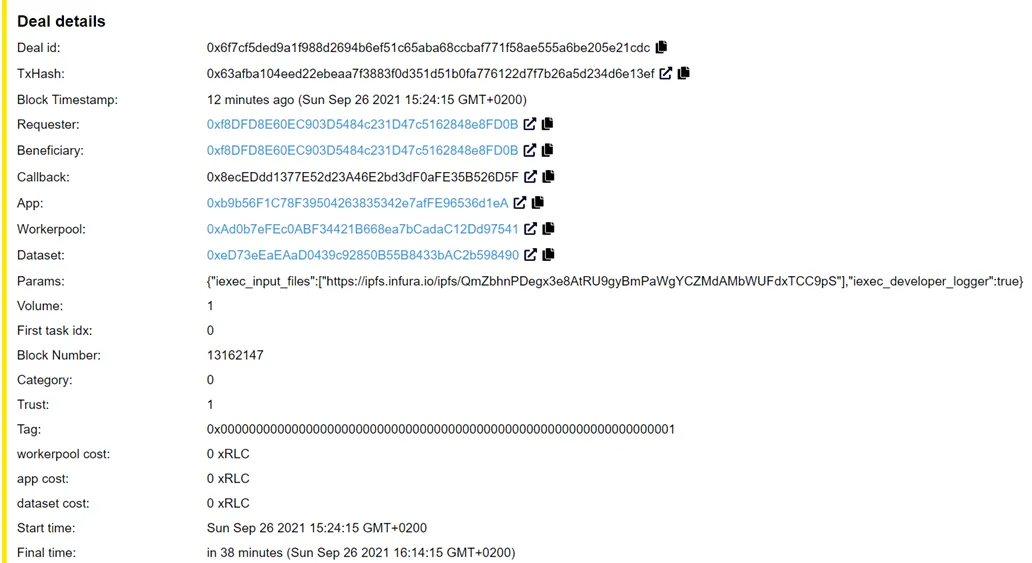 explorer iexec oracle factory