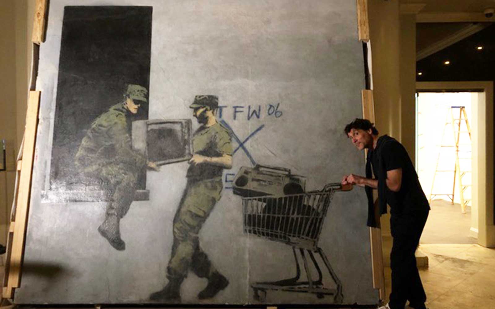 a Banksy Mural