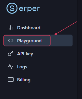 Serper playground option