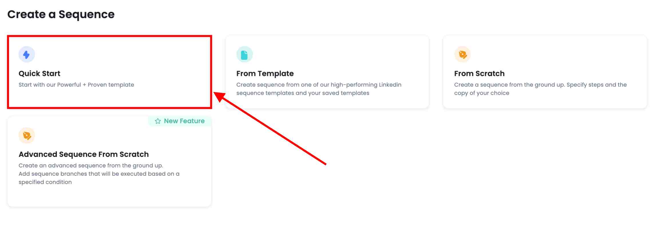 Step 5 to create new campaign on SalesRobot 