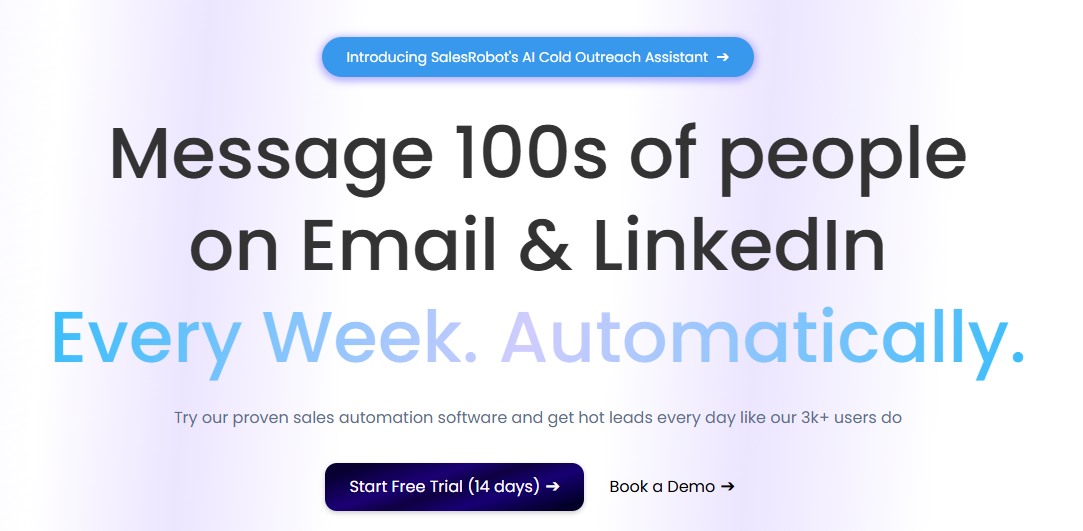 salesrobot homepage