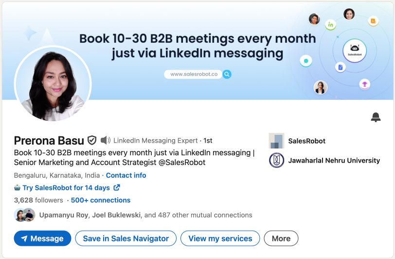 LinkedIn banner that clearly tells your story