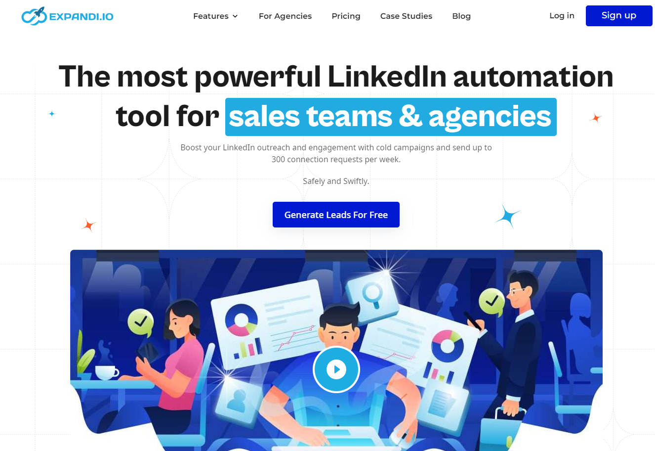 Expandi homepage